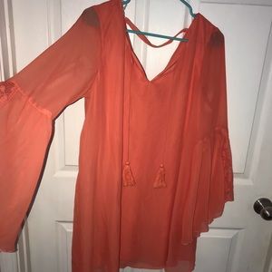 Coral Dressy Blouse